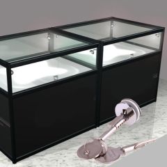 Glass Lock Plunger Push Lock Zinc Alloy Showcase Push Glass Display Cabinet Cylinder Lock With 2 Key