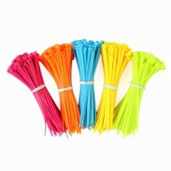 High Quality 100pcs Mixed Color Plastic Cable Ties Strap Plastic Easy to Install Plastic Tie Strap S
