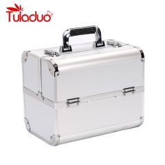 High quality cosmetic case portable new professional cosmetic bag beauty salon multilayer makeup box