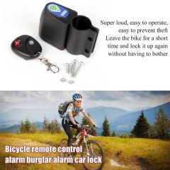 Hot Sale Bicycle Alarm Lock Cycling Security Anti-theft Lock With Remote Controller Vibration Alarm 