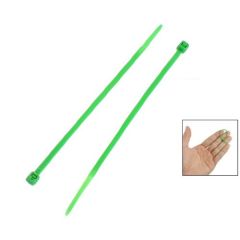 IMC Hot 100 Pcs Green Plastic Cable Zip Tie Fasten Wrap 3x100mm