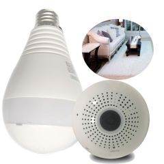LED Bulb Light with 360 degree WiFi camera Panoramic Wireless Panoramic Surveillance Security tool H