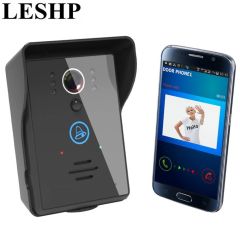 LESHP Wireless Video Door Phone WIFI IR Night Vision Visual Doorbell 140 Degrees Super Wide Viewing 