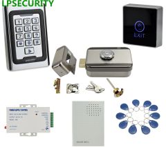 LPSECURITY Metal case keypad RFID access control system kit set electric door lock kit 