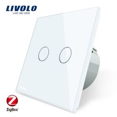 Livolo APP Touch Control Zigbee Switch, WiFi Home Automation Smart Remote Control, Work with Echo