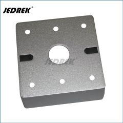 Metal mounting bottom box for exit button switch release