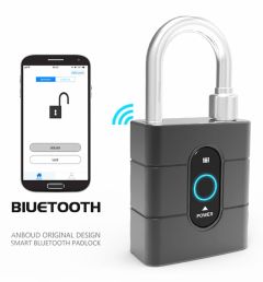Newest IOS Android APP Control Bluetooth Smart Bicycle Lock Anti Theft Alarm Padlock for Cycling 