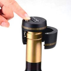 Plastic Bottle Password Lock Combination Wine Bottle Lock Wine Stopper Vacuum Plug Device Preservati
