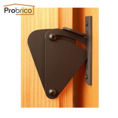 Probrico Sliding Barn Door Locks Latch Keyless Adjustable  Bolts Black 3mm Thick Invisible Door Hand