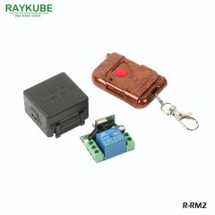 RAYKUBE Wireless Remote Control Kit 1V1 For Remote Open Electric Door Lock Control Module Rosewood T