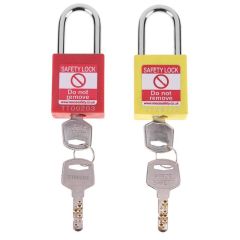 Security Engineering Anti-fire ABS shell Padlock Pure Copper Core Door Safety Lock keyed padlock