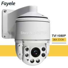 Security Outdoor High Speed Dome TVI 1080P PTZ Camera 2MP 36X Zoom Day Night IR 100M RS485 PTZ