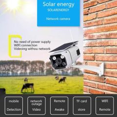 Solar Power IP Camera HD Waterproof WiFi Wireless Outdoor Human Motion Detection Security Camera