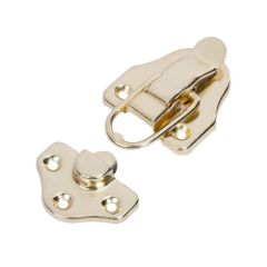 Spring Loaded Wooden Case Hasp Latch Catch Toggle Cabinet Boxes Toolbox Lock Hardware Locks