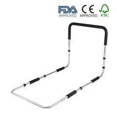 Stainless Steel Bed Assist Bar Handle Elderly Senior Adjustable Hand Bed Rail with Anchor Strap Safe