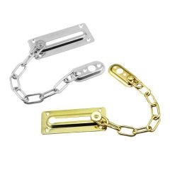 Stainless Steel Door Safety Guard Chain Security Bolt Locks Cabinet Latch DIY Home Tools Gold Silver