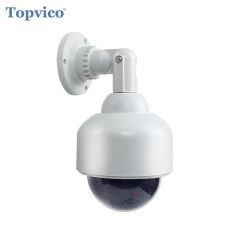 Topvico Dummy Camera PTZ Speed Dome Battery Powered Flicker Blink LED Fake Outdoor Surveillance 