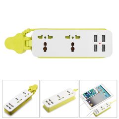 UK Plug Extension Electrical Socket Outlet Portable Travel Power Strip Surge Protector with USB 5V 2