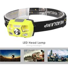 USB Rechargeable Motion Sensor LED Head Lamp Waterproof 5 Modes Fishing Camping Headlight Flashlight