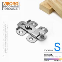 VIBORG Deluxe Solid SUS304 Stainless Steel Surface Door Bolt Lock Door Latch Locks Door Safety Guard