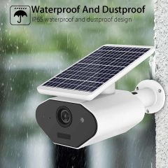 WIFI Wireless Solar Powered Surveillance IP Camera 1080P 2.0MP Waterproof Night Vesion Intercom Indo