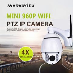 Wireless PTZ High Speed Dome IP Camera WIFI 4X Zoom Waterproof 960P Home Security Video Surveillance