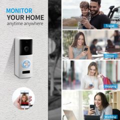 Two Way Audio Wireless Doorbell Camera WiFi Tuya Smart Doorbell