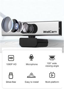 Web Cam Video Telecamera TV Box PC Camera Full HD 1080P Webcam with Microphone