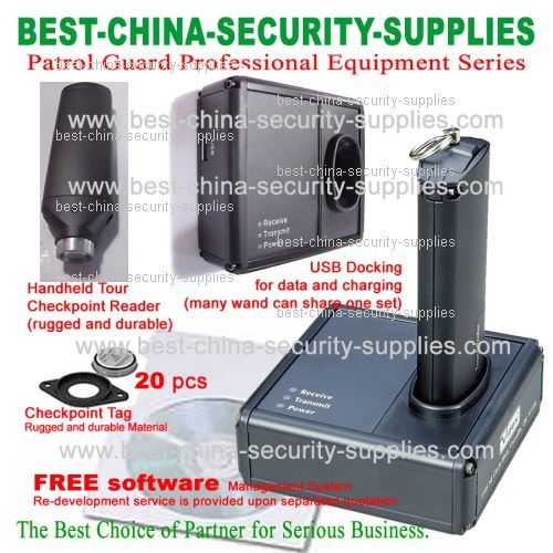 iButton Patrol Monitoring Security Guard Tour /& Data Downloader+20pcs Checkpoint