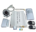 Home Security Wireless SMS GSM DVR IR Camera Alarm SD Card 8 Door