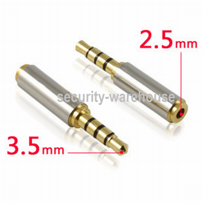Headset connector 3.5 inches revolution 2 5 3.5 inches mm to 3.5 inches mm adapter mother big turn small