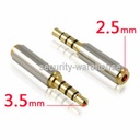 Headset connector 3.5 inches revolution 2 5 3.5 inches mm to 3.5 inches mm adapter mother big turn small