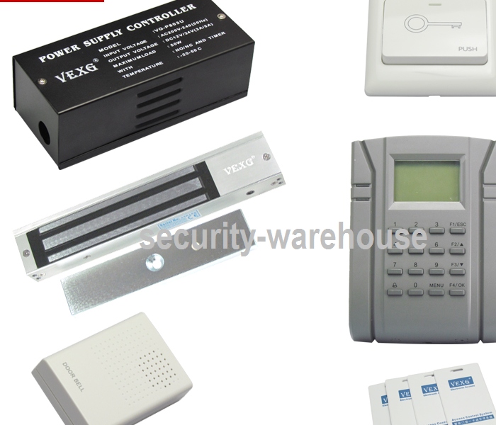 Entrance guard system check on work attendance magnetic locks whole Kit TCPIP network port newsletter package mail