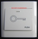 Door open switch press button for exit access control 86x86mm plastic ABS White 