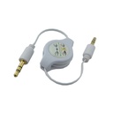 On-board vehicle 3.5 inches mm auxiliary assist MP3 audio cable to connect white line