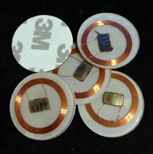 NFC phones smart labels round patch 25mm HTC Blackberry Nokia LG Sony Samsung
