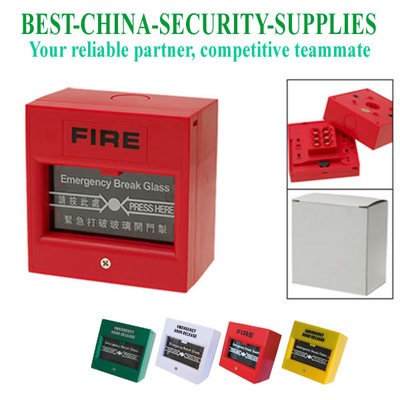 Glass Break Alarm Urgent Button for Fire and Emergency Assorted Color 