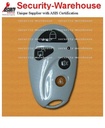 White Oval Remote Control Keyfob for GSM Burglar Alarm 4 Button 315433 MHz Lot