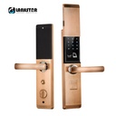 LANXSTAR Fingerprint RFID Card Password Keys APP 5 in 1 Smart Lock Slide Cover Anti-theft Door Lock 