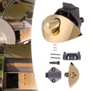 Half Moon Design Keyless Push Button Latch for Rv, Yachts Drawer, Rv Boats, Trailers Cabinets Positi