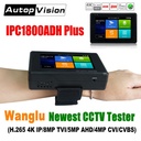 Wanglu Newest 4 inch Wrist CCTV HD Camera Tester H.265 4K IP 8MP TVI 4MP CVI 5MP AHD Analog 5-in-1 C