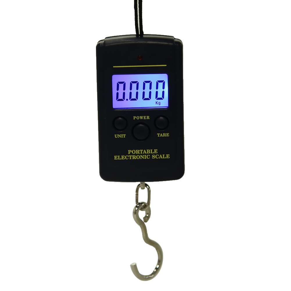 40kgx10g Mini Portable LED Display Electronic Hanging Fishing Digital Pocket Hook Scale Handheld Ele