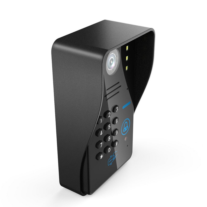 Mountainone Waterproof 720P Wireless WIFI RFID Password Video Door Phone Doorbell Intercom System 