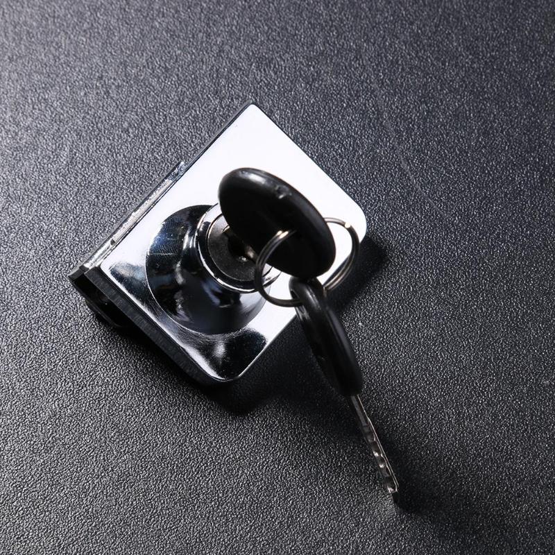Glass Lock Hardware Cold Rolled Steel Security Drawer Lock Kids Safety Lock Desk Wardrobe Furniture 