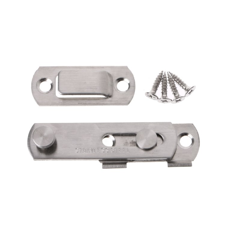 Stainless Steel Bolt Latch Slide Lock From Door To Closet Window Women Dress Up #Aug.26