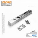VIBORG 20cm(8") 304 Stainless Steel Door Bolt Lock Door Latch Locks Door Slide Bolt Lock Lever Actio