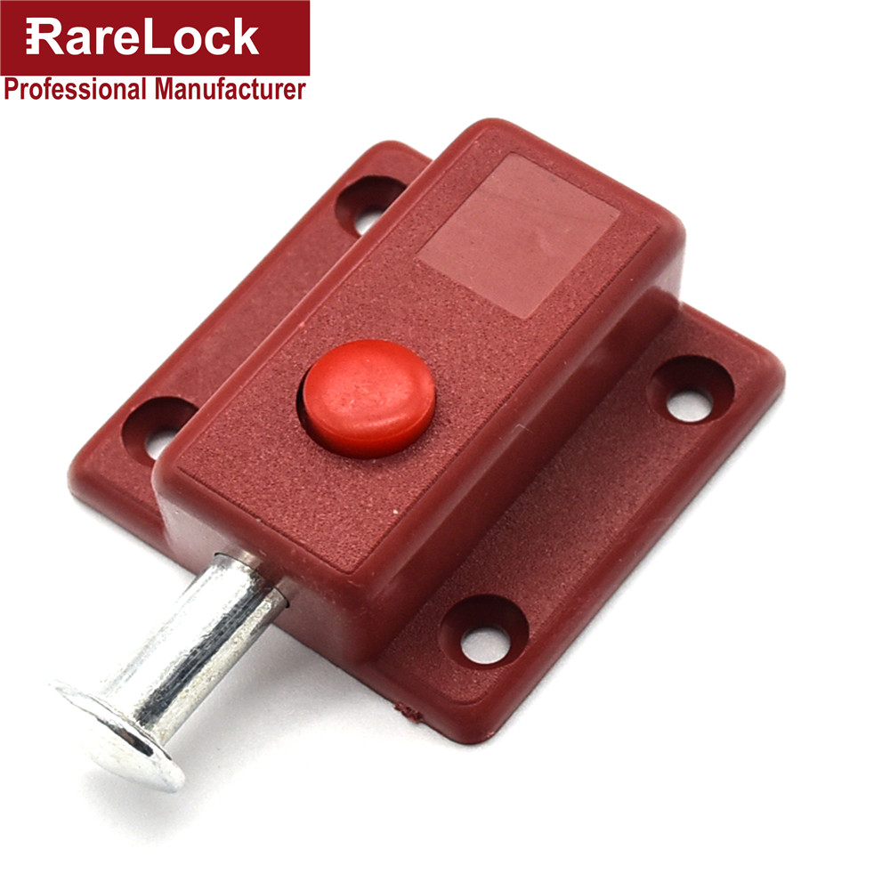 Rarelock Christmas Supplies 2pcs Latch Thumb Lock For Door Window Cabinet Box Cupboard Locker Home