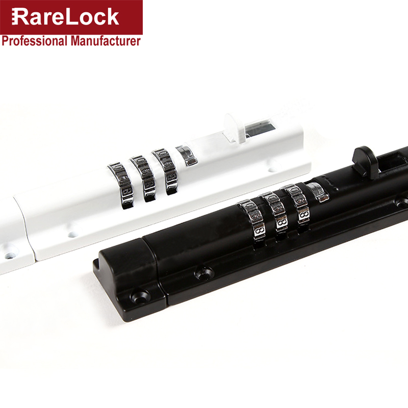 Rarelock MS550 Combination Door Latch 3 Digit Sliding Bolt for Window Storage Jewelry Box Tool Cabin