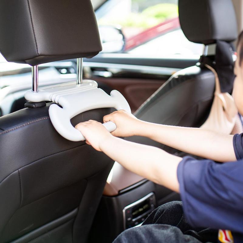 VODOOL Multifunction Car Head Rest Handrail Plastic Kids Seat Back Safety Handle Armrest Holder Hook