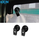 1 Pair Car Interior Window Mount Black Suction Cap Clip Plastic Sucker Removable Holder For Sunshade